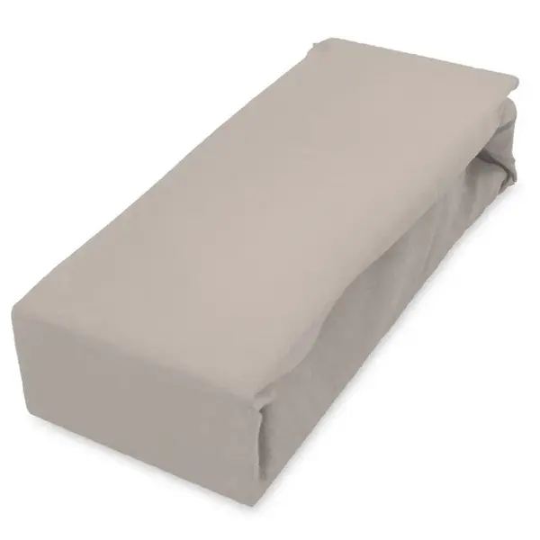 Plachta jersey s gumičkou 90x200 sivá