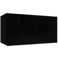 Závěsná skříňka Izumi-31-BL černá mat/lesk