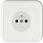 L 1GPT-1Z Liza Jednoduchá zásuvka z/u biela