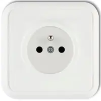 L 1GPT-1Z Liza Jednoduchá zásuvka z/u biela