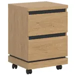 Skrinka na kolieskach Ate At09 Dub/Čierna