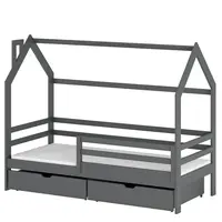 Posteľ Domček Lila 90x200 grafit