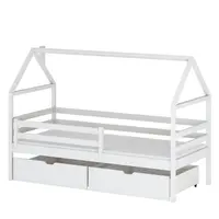 Posteľ Domček Aron 80x160 biela