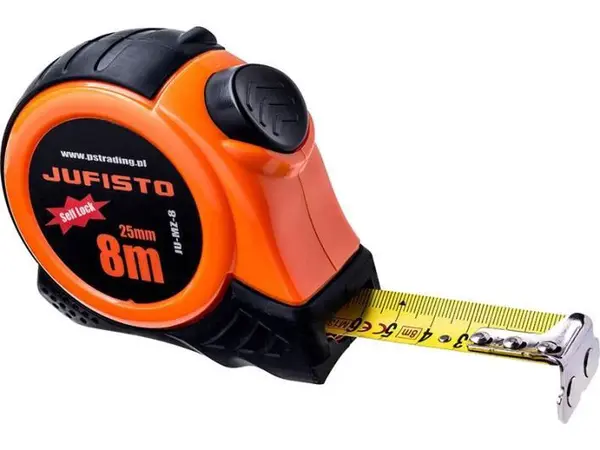 Oceľový zvinovcí meter 8 m x 25 mm JU-MZ-8