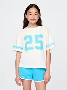 GAP  Dívčí Dětské oversize tričko Varsity 780445-01 Veľkosť: XXL