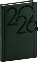 NOTIQUE Denní diář Ajax 2026, zelený, 15 x 21 cm