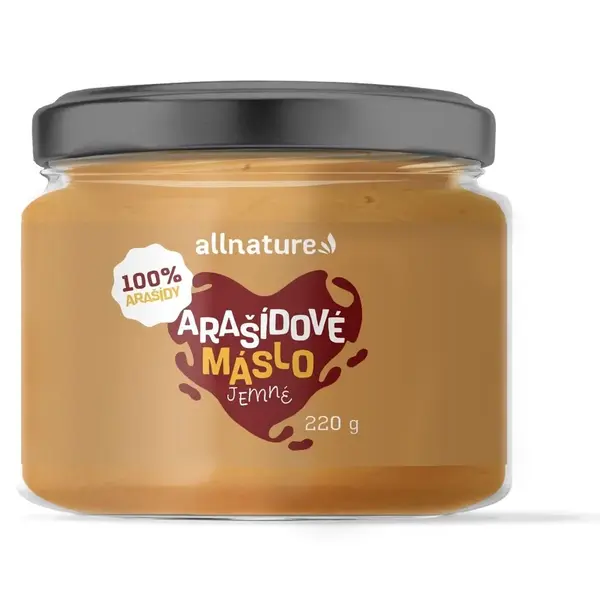 Allnature Arašídový krém jemný 220 g