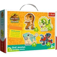 Trefl Moje první puzzle 4v1 Jurský svět: Roztomilí dinosauři