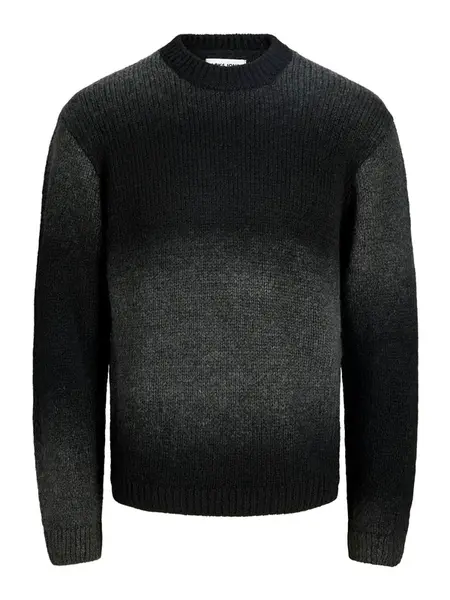 Jack & Jones Plus Sveter 'JCOFADE'  antracitová / tmavosivá
