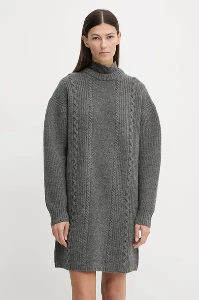 G-Star Vlněné šaty G-Star Cable loose knit