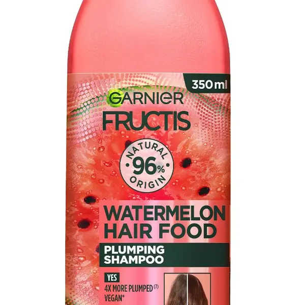 Garnier Fructis Hair Food Watermelon šampon pro jemné vlasy bez objemu 350 ml