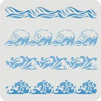 Large Plastic Reusable Drawing Painting Stencils Templates