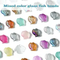 50Pcs 25 Styles Handmade Electroplate Glass Beads