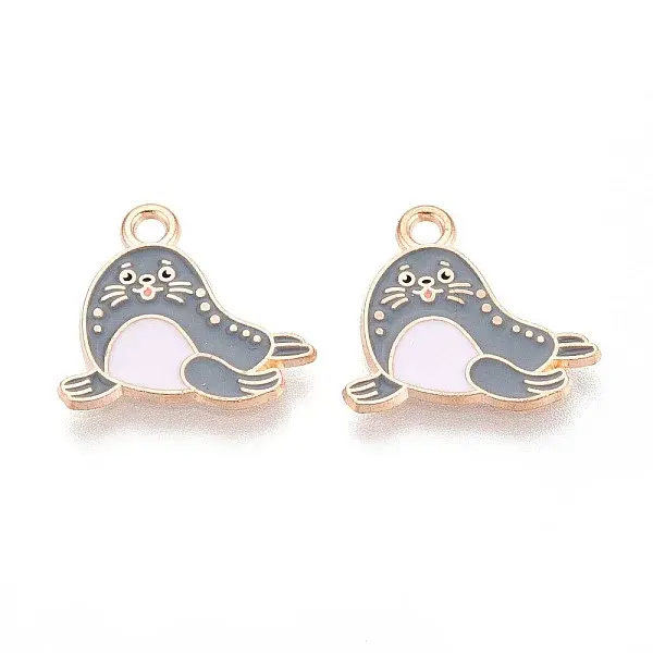 Marine Animals Alloy Enamel Pendants