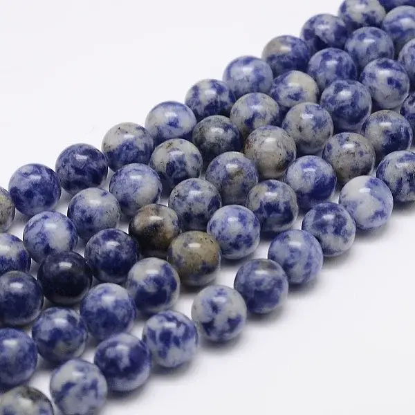 Natural Blue Spot Jasper Bead Strands