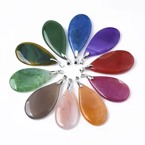 Natural Agate Big Pendants