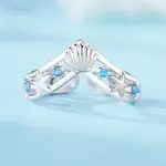 925 Sterling Silver Micro Pave Cubic Zirconia Cuff Rings