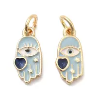 Brass Enamel Pendants