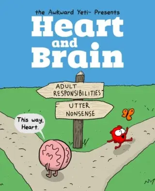 Heart and Brain - Nick Seluk, The Awkward Yeti
