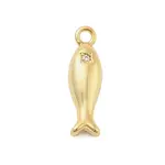 Brass Micro Pave Cubic Zirconia Pendants