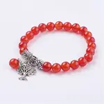 Natural Carnelian(Dyed & Heated) Stretch Bracelets