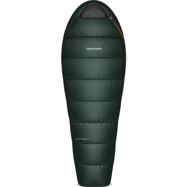 Hannah JOFFRE 80 Ultralehký spací pytel, tmavě zelená, velikost 210 cm - pravý zip