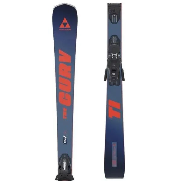 Fischer THE CURV TI TPR + RS 10 GW PR Sjezdové lyže, tmavě modrá, velikost