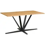 MID.YOU JÍDELNÍ STŮL, černá, barvy dubu, 160/90/76 cm