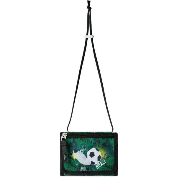 BAAGL FOTBAL Peněženka na krk, zelená, velikost