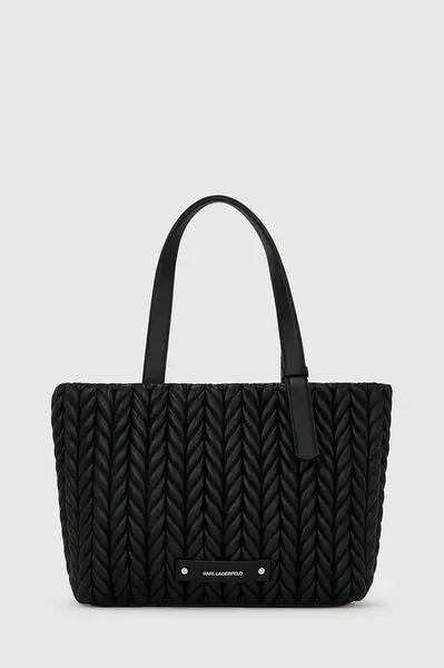 Kabelka Karl Lagerfeld K/WEAVE černá barva, A4W30071