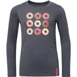 LOAP BIDORA Dívčí fashion tričko, tmavě šedá, velikost 112-116