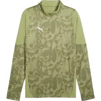 Puma TEAMCUP TRAINING 1/4 ZIP TOP Pánská sportovní mikina, zelená, velikost