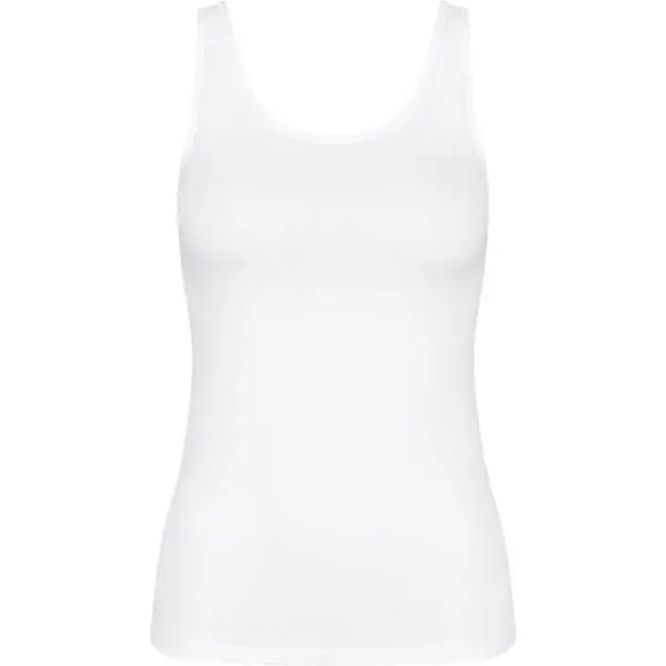 TRIUMPH SENSE OF COTTON Dámský tílkový top, bílá, velikost