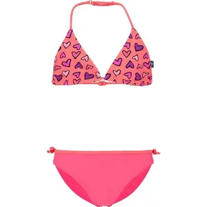 AQUOS AMELA Dívčí dvoudílné plavky, lososová, velikost 164-170