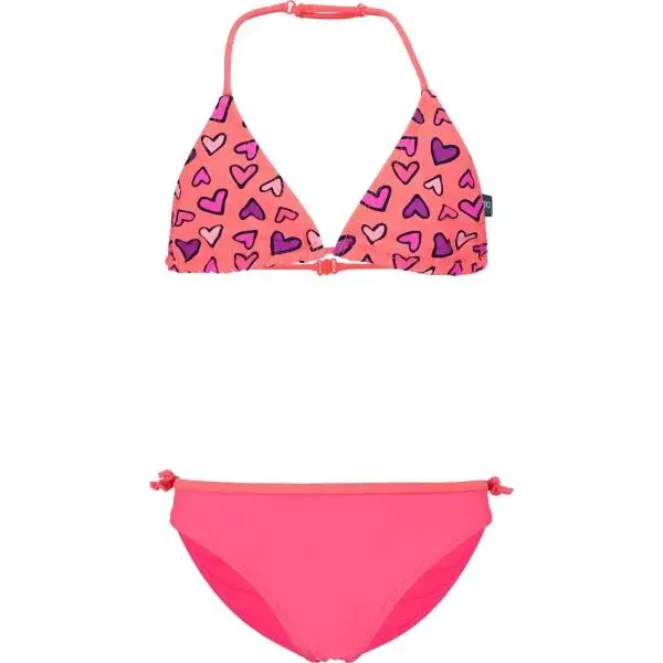 AQUOS AMELA Dívčí dvoudílné plavky, lososová, velikost 164-170