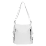 Dámská kožená batůžko kabelka Italia Maura - bílá