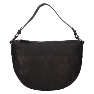 Dámska kožená kabelka Gianní Conti Market - čierna