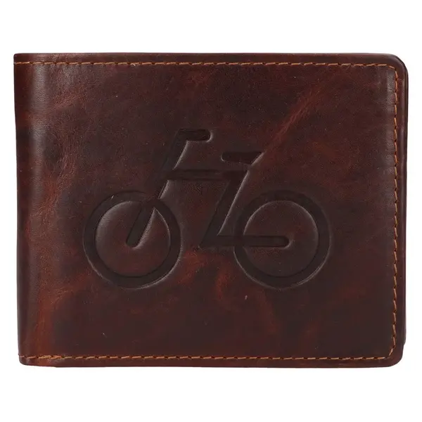 Pánská kožená peněženka Lagen Majvor - hnědá