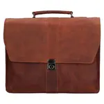 Pánska kožená aktovka Greenwood Oliver - koňak
