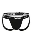 NIKE Underwear Nohavičky 'Jock'  čierna / biela