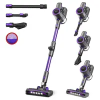 POWEART N700 Cordless Stick Vacuum 30kPa Powerful Suction 45min Runtime LED Floor Brush