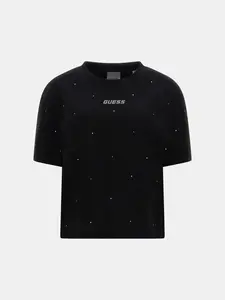 Guess Primula Rhinestones Boxy Tee L