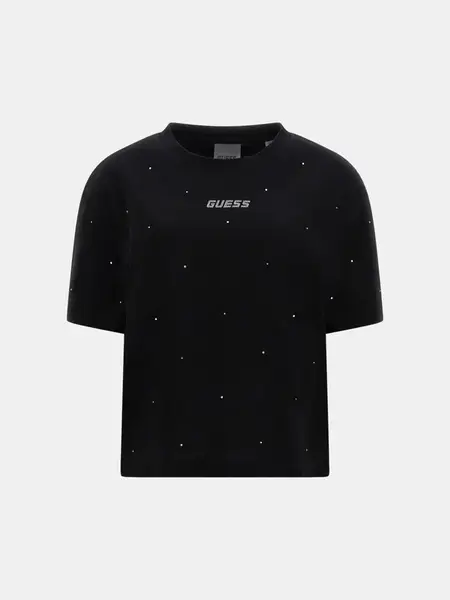 Guess Primula Rhinestones Boxy Tee L