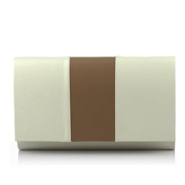 Elegantna dámska listova kabelka Marie - béžová