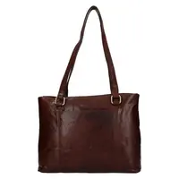 Dámska kožená kabelka Ashwood Isla - tmavo hnedá