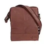 Pánska kožená taška cez rameno SendiDesign Eduardo - tmavo hnedá