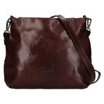 Dámska kožená crossbody kabelka Marta Ponti Lenna - tmavo hnedá