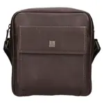 Pánska kožená taška na doklady Dakar Deresk - hnedá