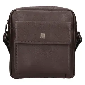 Pánska kožená taška na doklady Dakar Deresk - hnedá