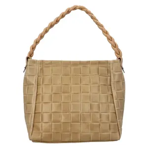 Dámska kožená kabelka Delami Chiaras - béžová